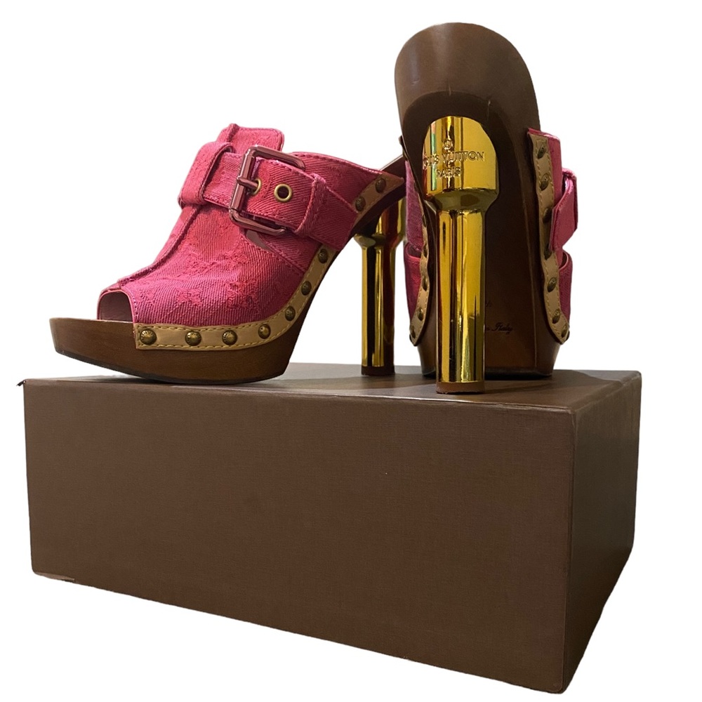 Louis Vuitton Ombre clog heels
